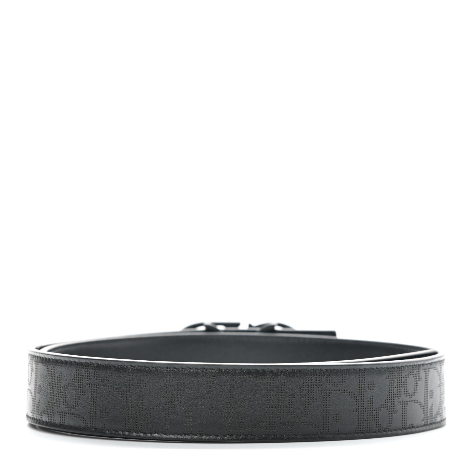 Christian Dior Calfskin Galaxy Oblique 40mm Reversible Belt 95 Black 2 of 5
