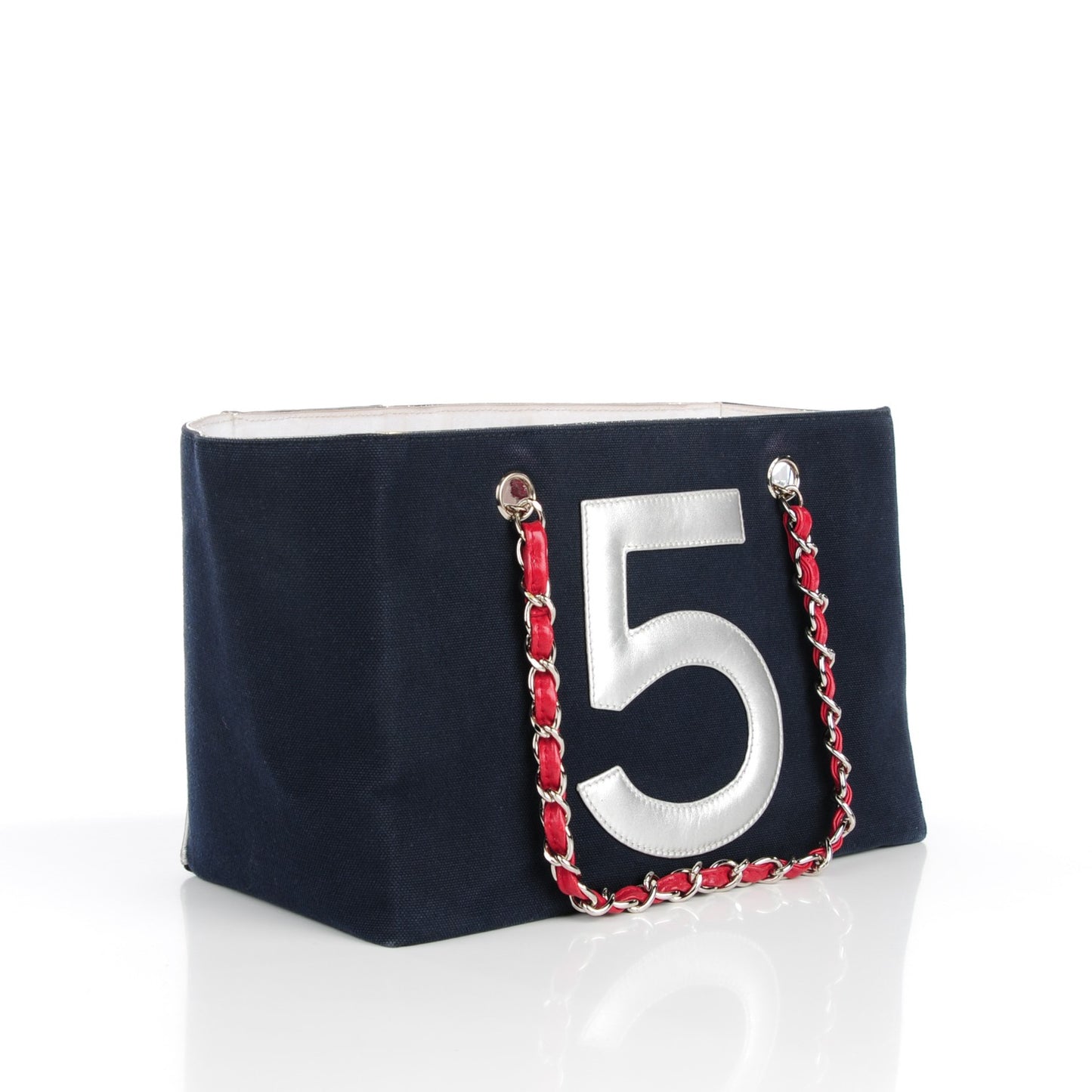 Canvas Foil Quilted N°5 Shopping Tote