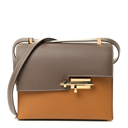 Hermes Epsom Bi-Color Verrou 21 Sesame Etoupe 1 of 7