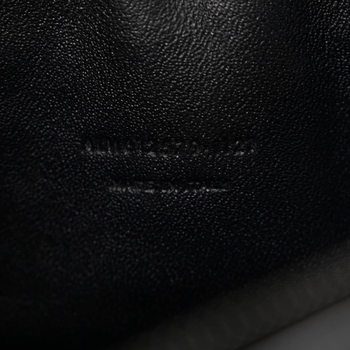 Grain De Poudre Matelasse Monochrome Monogram Mini Lou Camera Bag Black