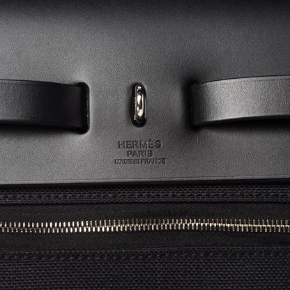 Hermes Military Toile Vache Hunter Herbag Zip PM 31 Black 8 of 10