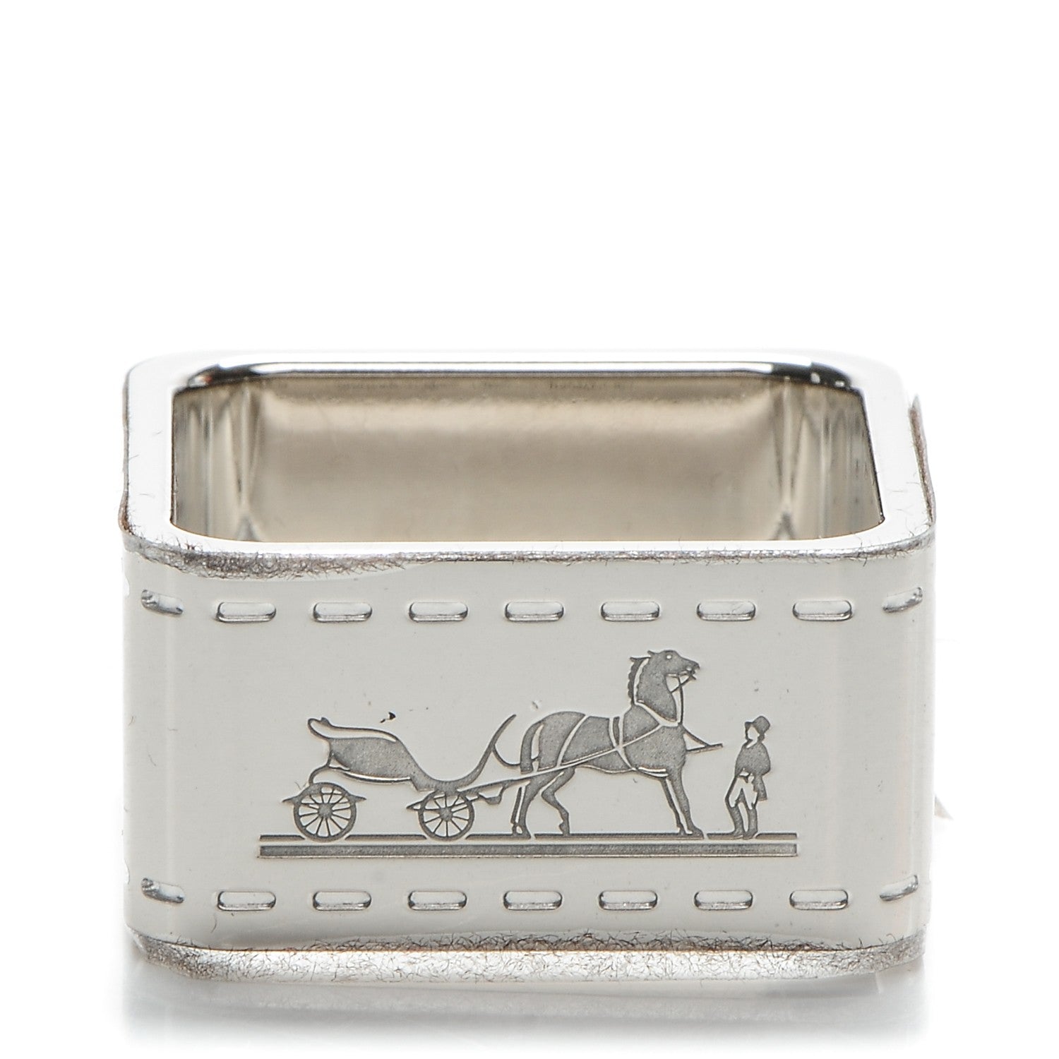 Hermes Palladium Bolduc Scarf Ring 1 of 5