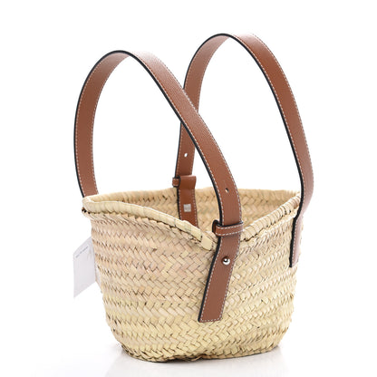 Loewe Raffia Small Basket Tote Bag Natural Tan 2 of 9