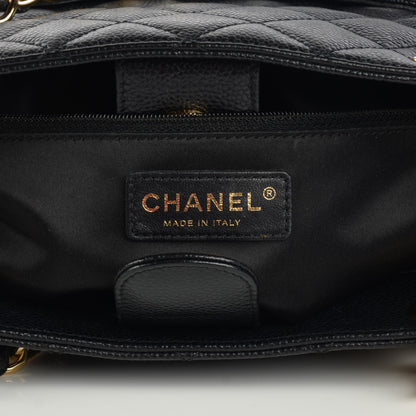 Chanel Caviar Quilted Petit Shopping Tote PST Black 6 of 7