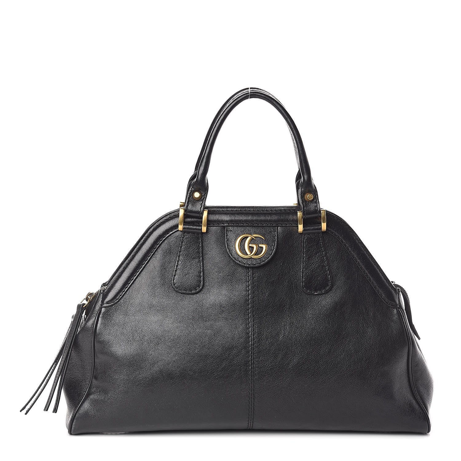 Gucci Calfskin Medium Re(Belle) Top Handle Bag Black 1 of 8