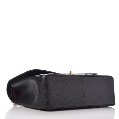 Chanel Caviar Quilted Jumbo Double Flap Black 5 of 8