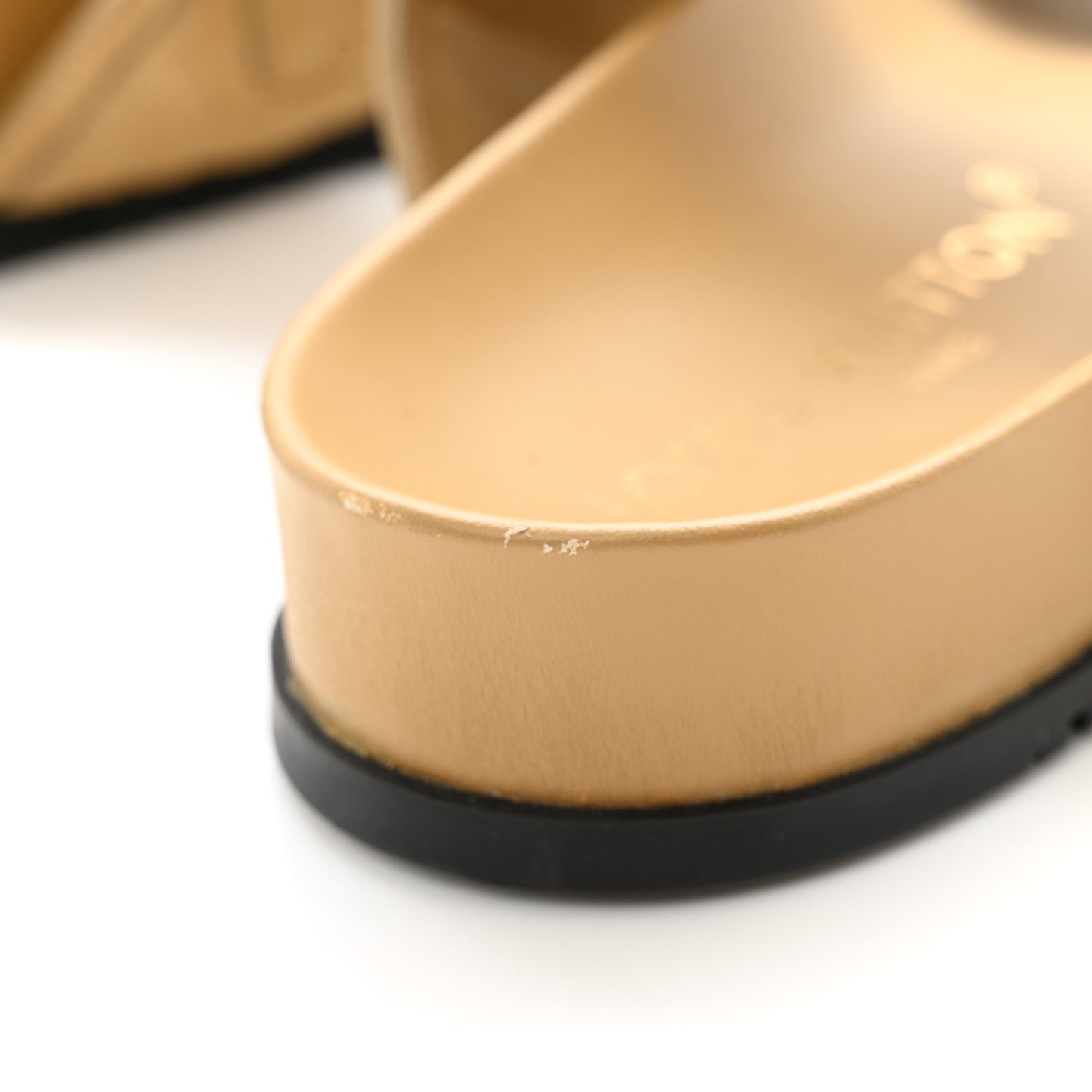 Suede Bom Dia Mule Sandals 36.5 Beige
