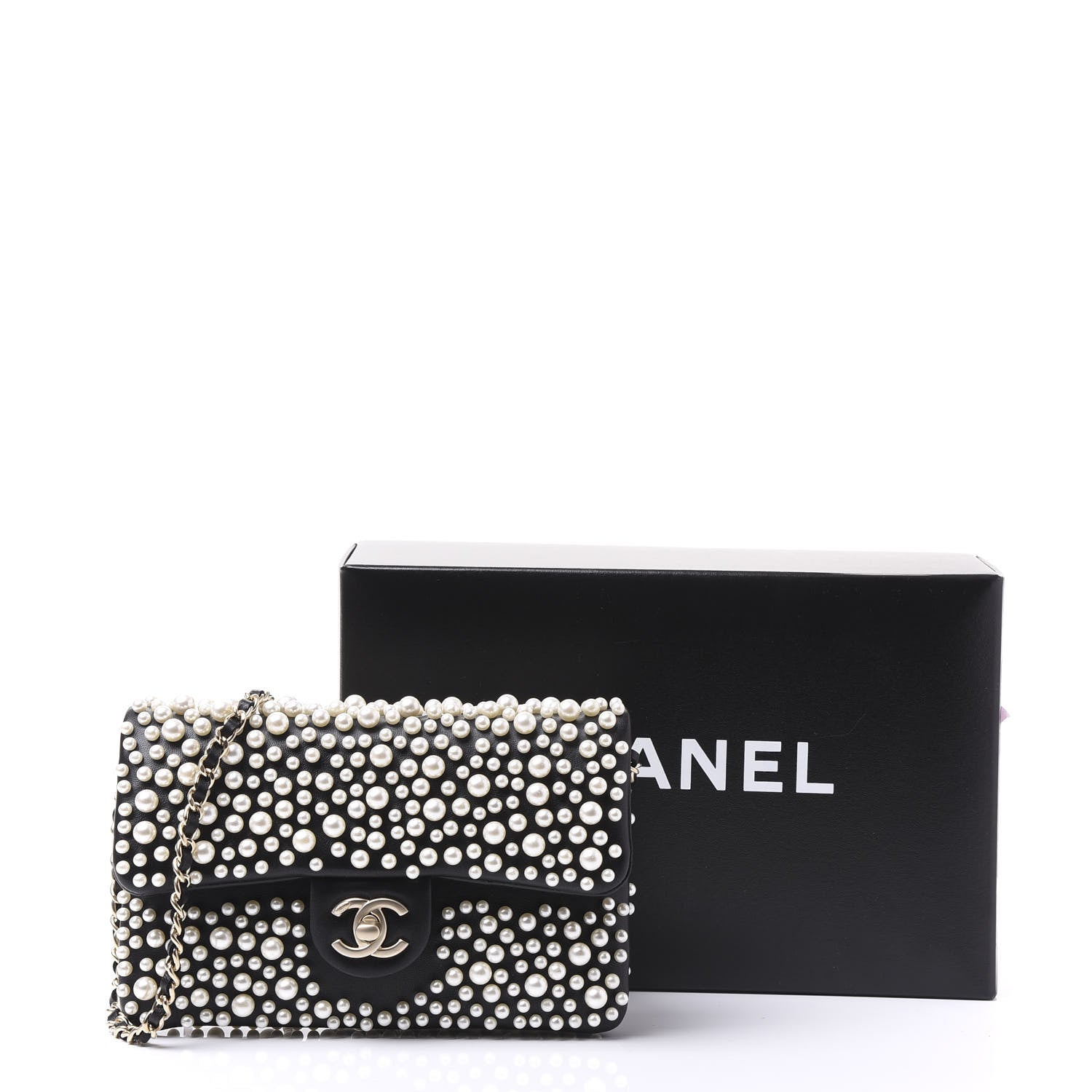 Chanel Lambskin Quilted Pearly Flap White 10 of 10