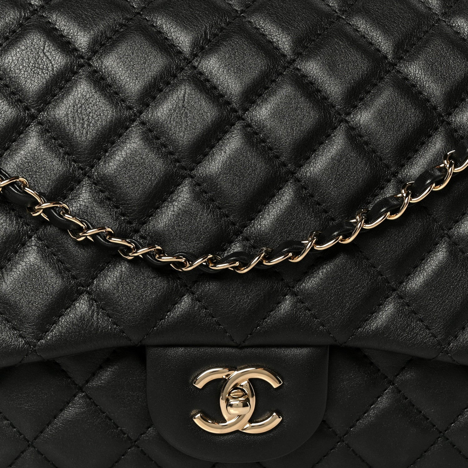 Chanel Calfskin Quilted Small XXL Travel Flap Bag Black 1906397