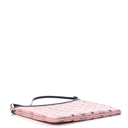 MCM Visetos Liz Shopper Tote Pouch Soft Pink 4 of 8