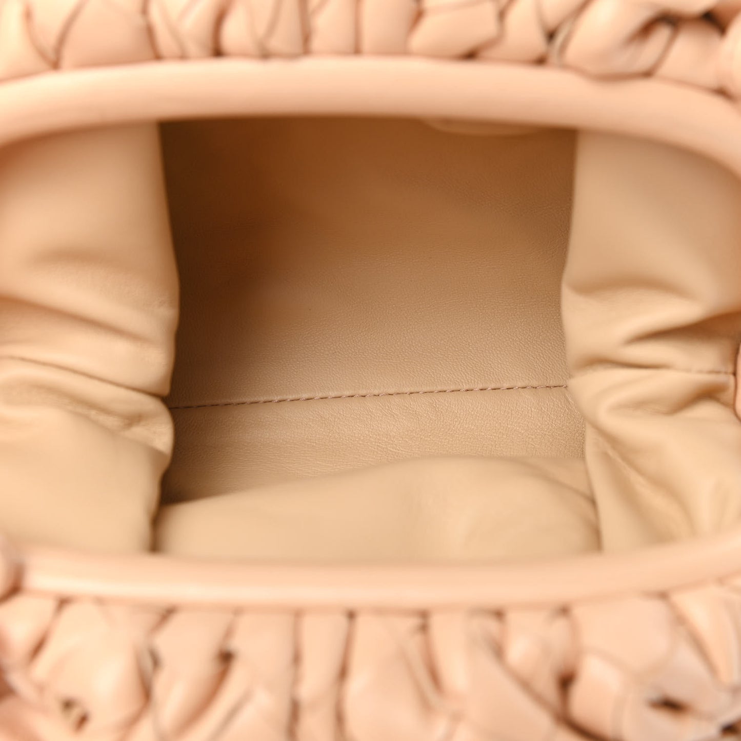 Nappa Intrecciato The Mini Pouch Almond
