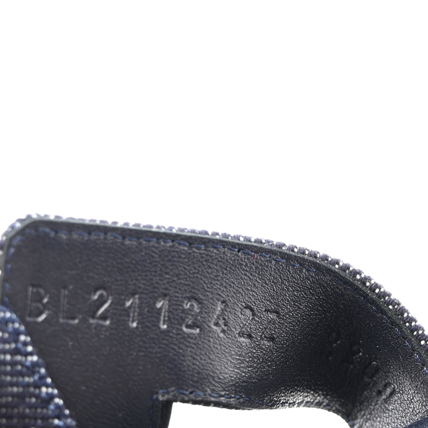 Denim Canvas Oran Sandals 36.5 Bleu Brut