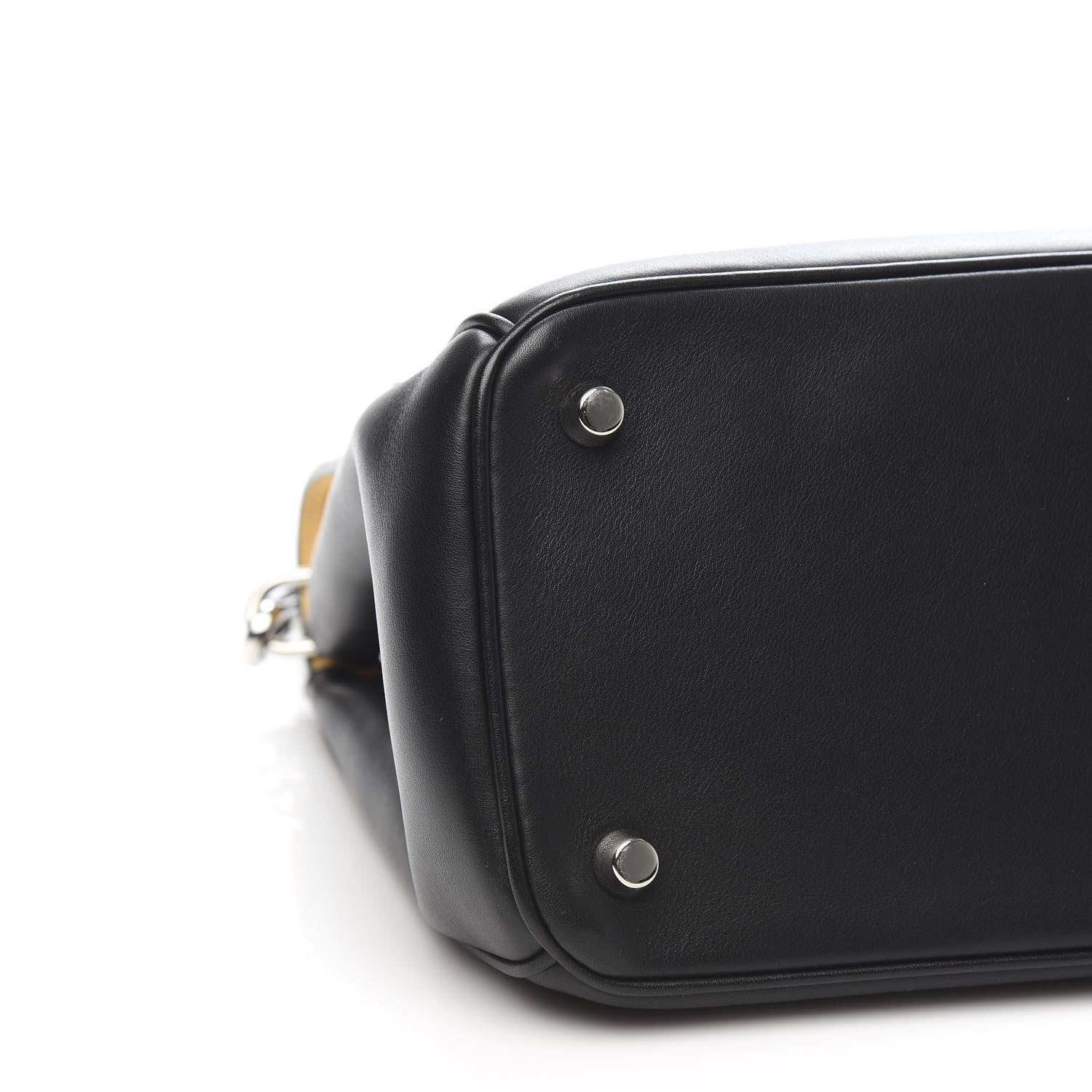 Christian Dior Smooth Calfskin Small Tri-Color Be Dior Flap Black Grey Yellow 9 of 11