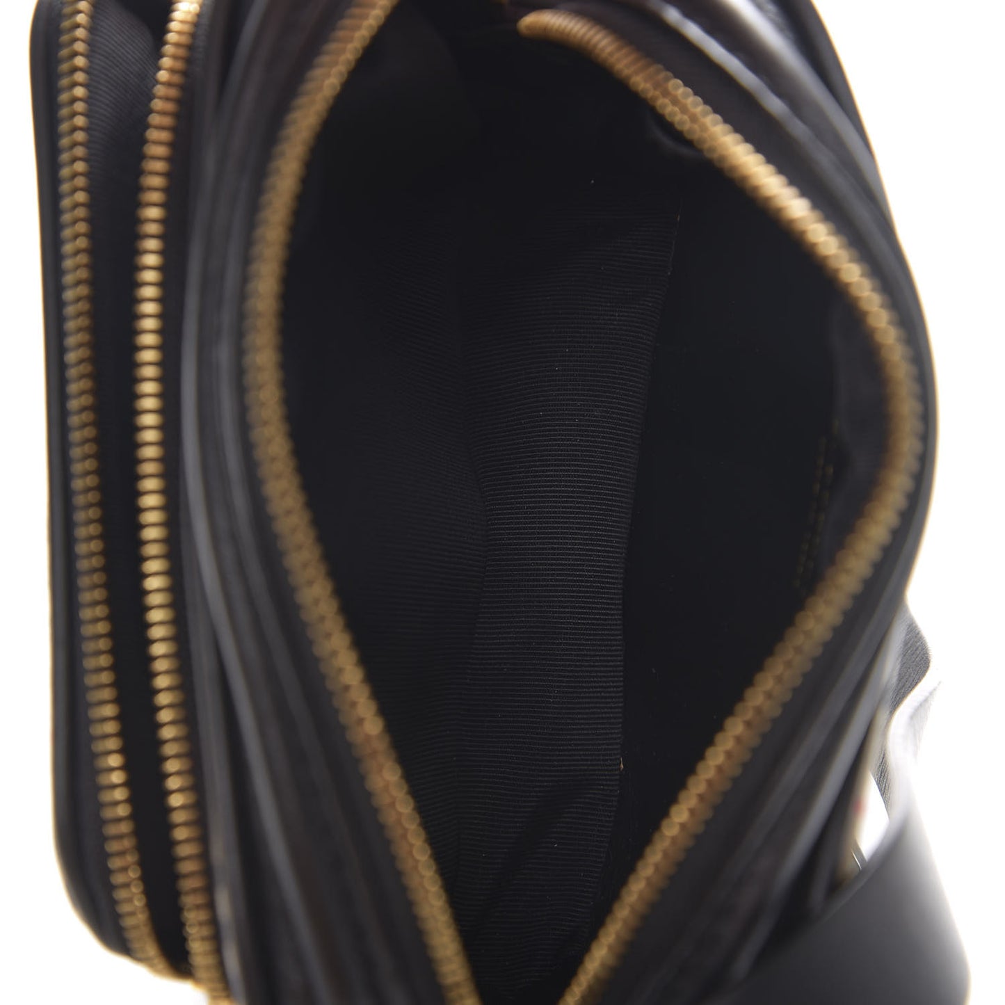 1983 Knight Check Smooth Calfskin Link Camera Bag Black