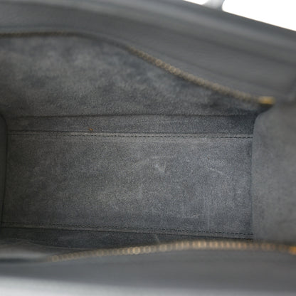 Celine Drummed Calfskin Nano Luggage Kohl 5 of 10