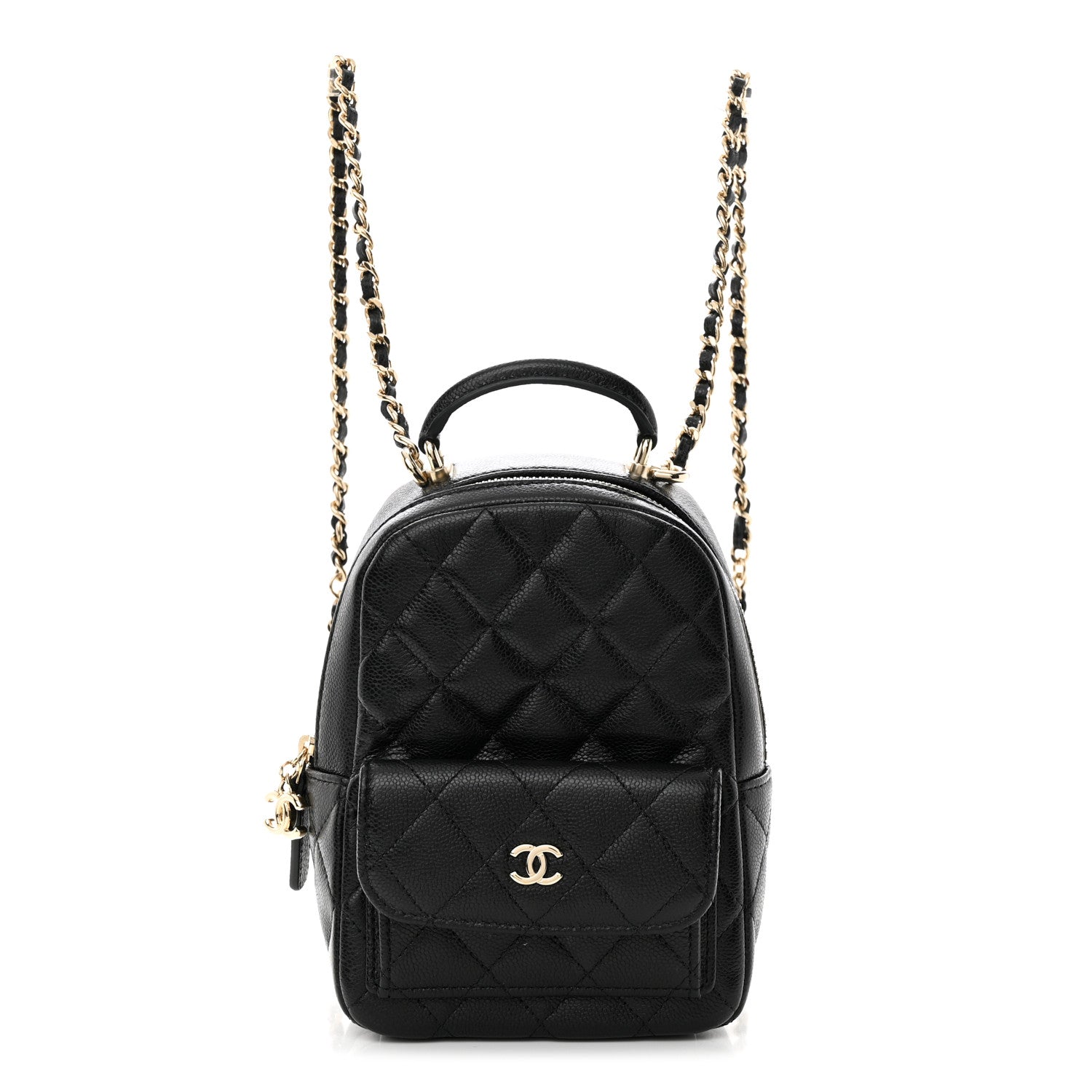 Chanel Caviar Quilted CC Mini Classic Backpack Black 1 of 10