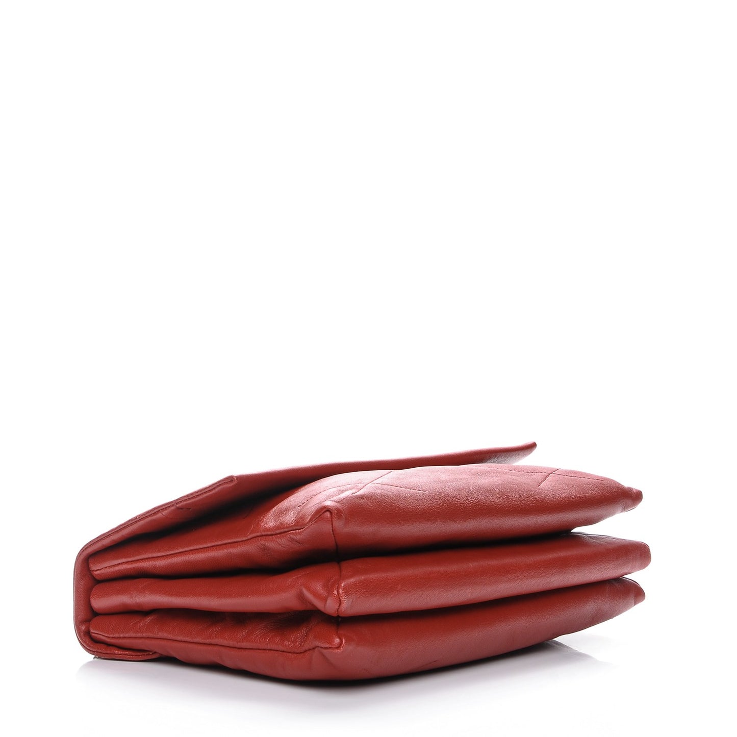 Lambskin Quilted Medium Sugar Flap Shoulder Bag Red