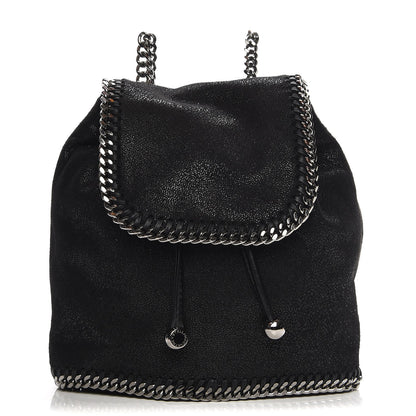 Stella McCartney Shaggy Deer Mini Falabella Backpack Black 1 of 8