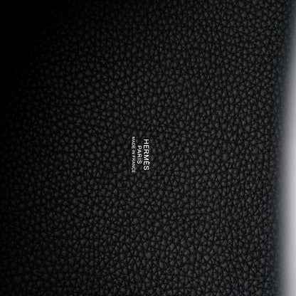 Hermes Taurillon Clemence Monochrome Picotin Lock 22 MM Black 6 of 12