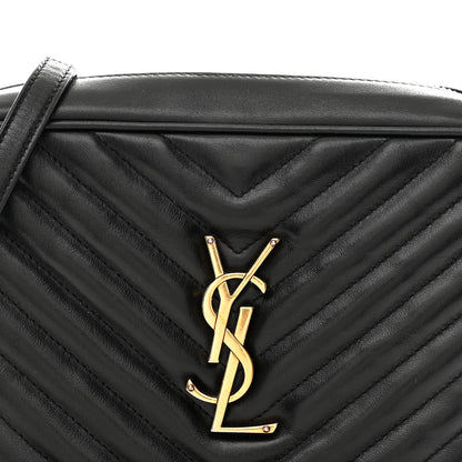 Saint Laurent Calfskin Matelasse Monogram Lou Camera Bag Black 8 of 12