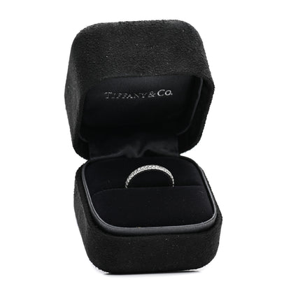 Tiffany Platinum Diamond .34ctw Soleste Eternity Band Ring 47 4 5 of 5