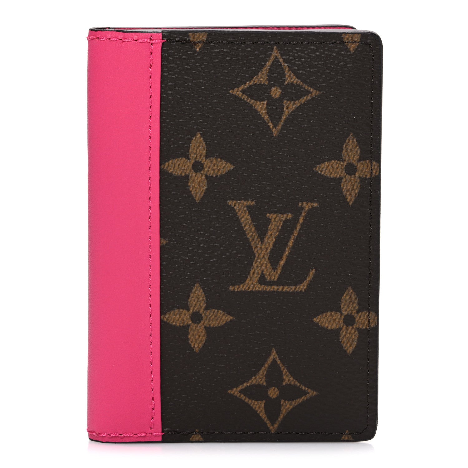 Louis Vuitton Monogram Macassar Pocket Organizer NM Fuchsia 1 of 6