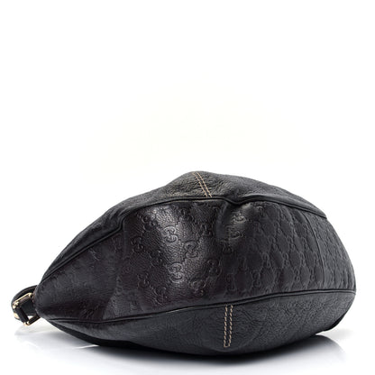 Gucci Guccissima Large New Ladies Web Hobo Dark Brown 3 of 4