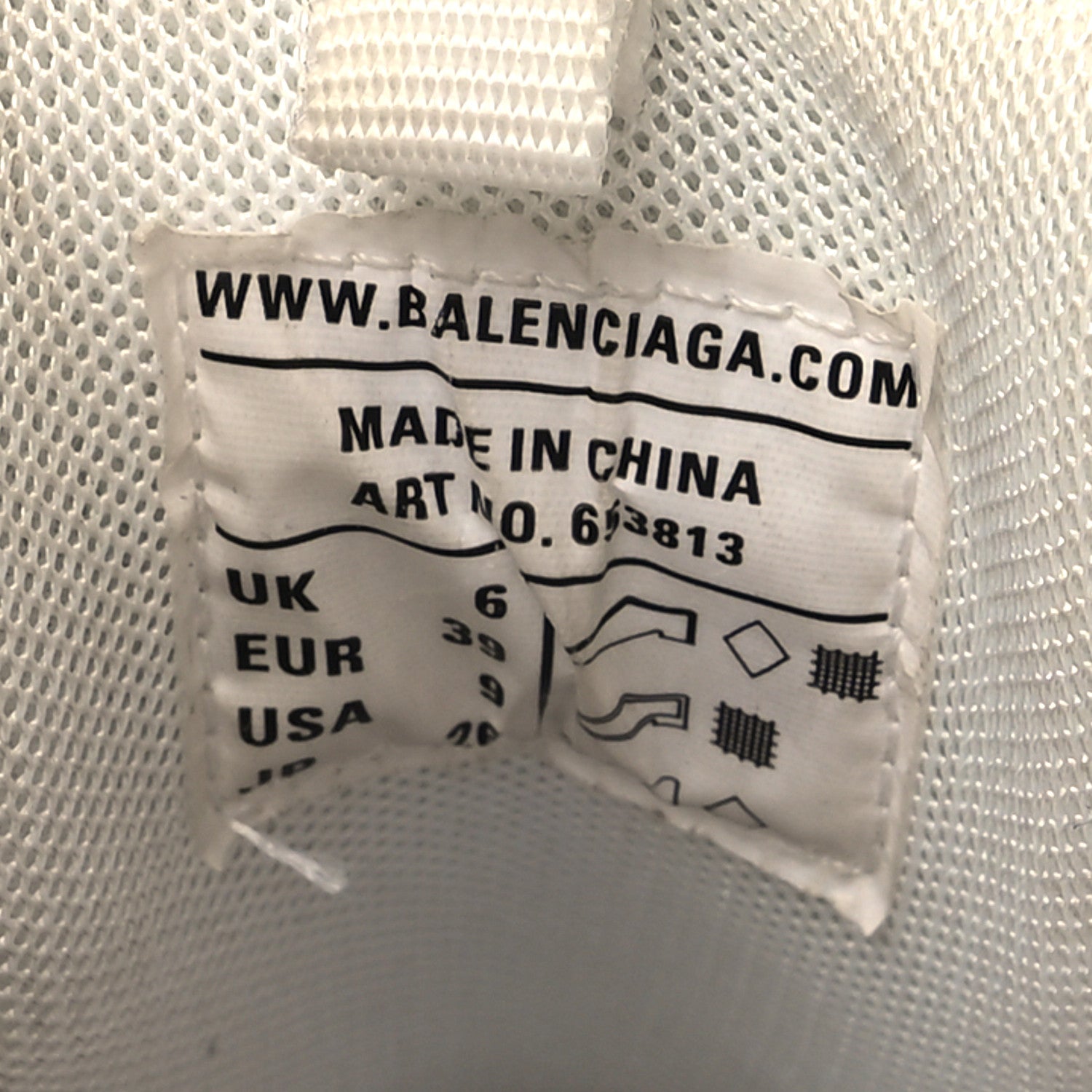 Balenciaga Mesh Nylon Womens Track Mules 39 White 6 of 10