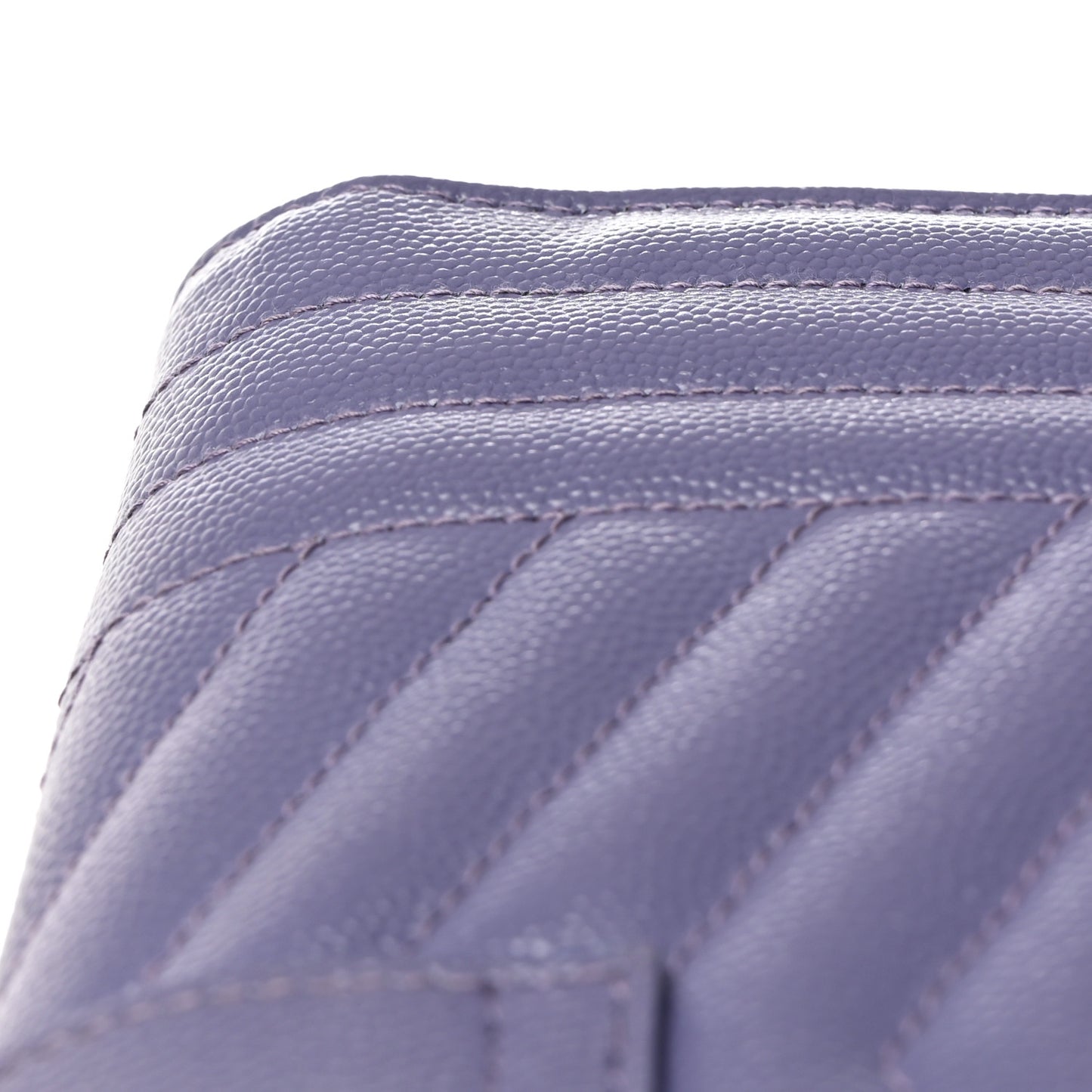 Grain De Poudre Textured Mixed Matelasse Triquilt Monogram Clutch Dark Wisteria