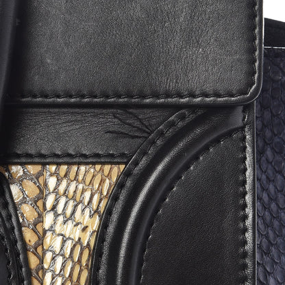Celine Cobra Mini Luggage Black Navy Khaki 13 of 17