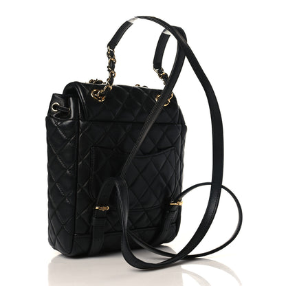 Chanel Lambskin Quilted Mini Urban Spirit Backpack Black 3 of 9