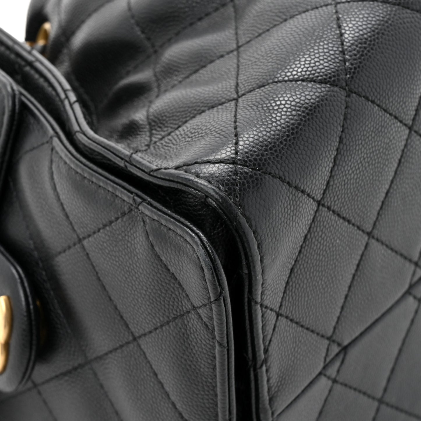 Caviar Quilted Small Chanel 25 Handbag Black