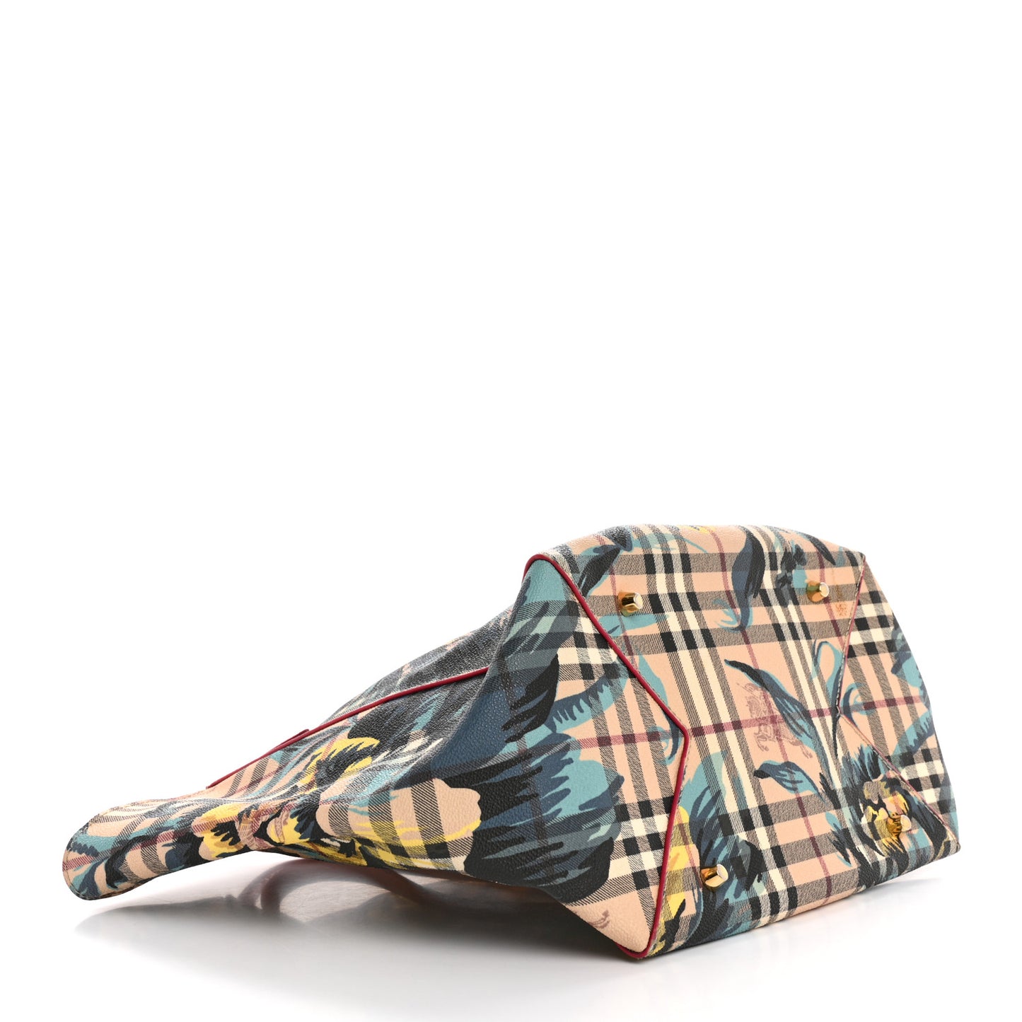 Haymarket Check Floral Print Small Canterbury Tote Pink