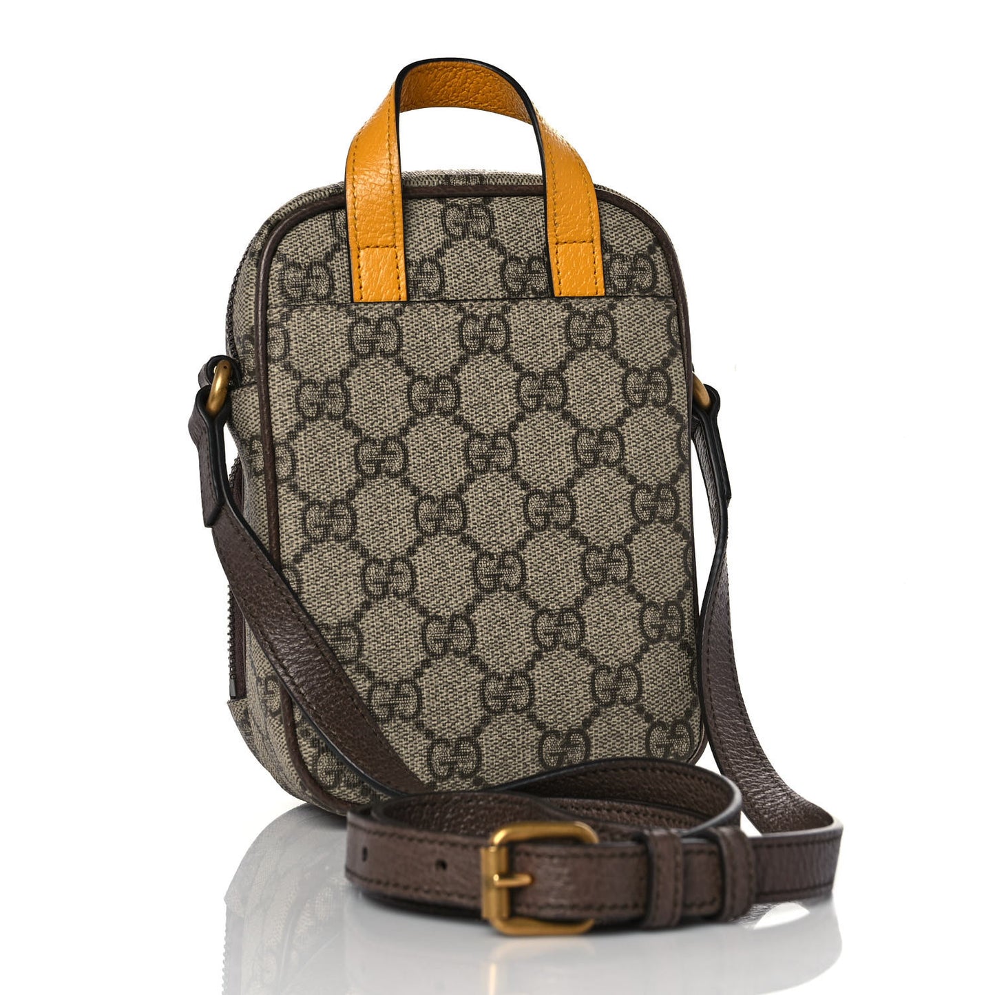 GG Supreme Monogram Mini Neo Vintage Double Zip Messenger Bag Beige New Acero Crop