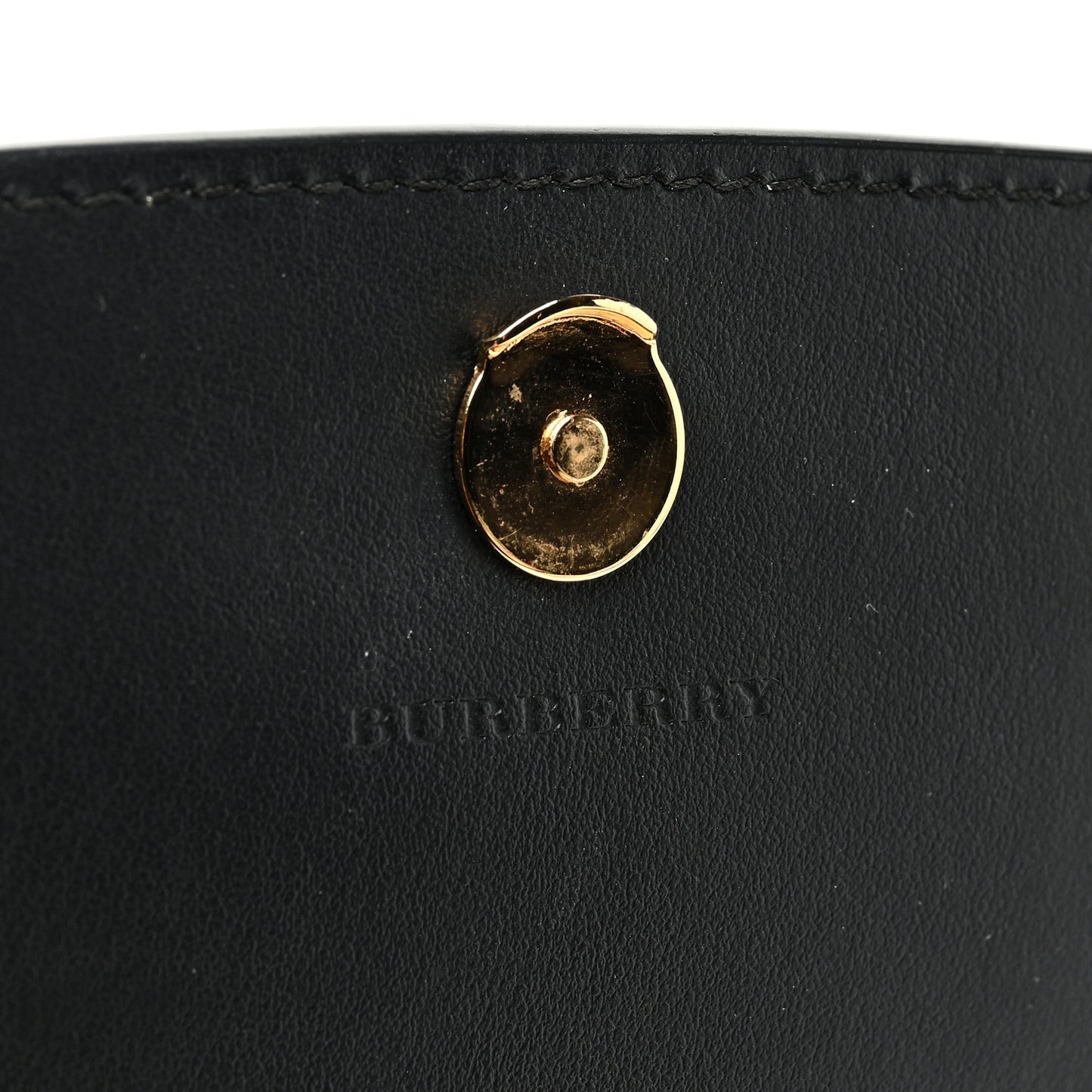 Calfskin House Check Henley Wallet On Chain Black Black