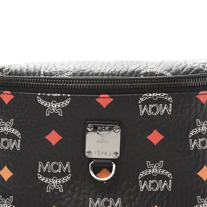 MCM Skyoptic Visetos Small Fursten Belt Bag Diamond Black 9 of 9