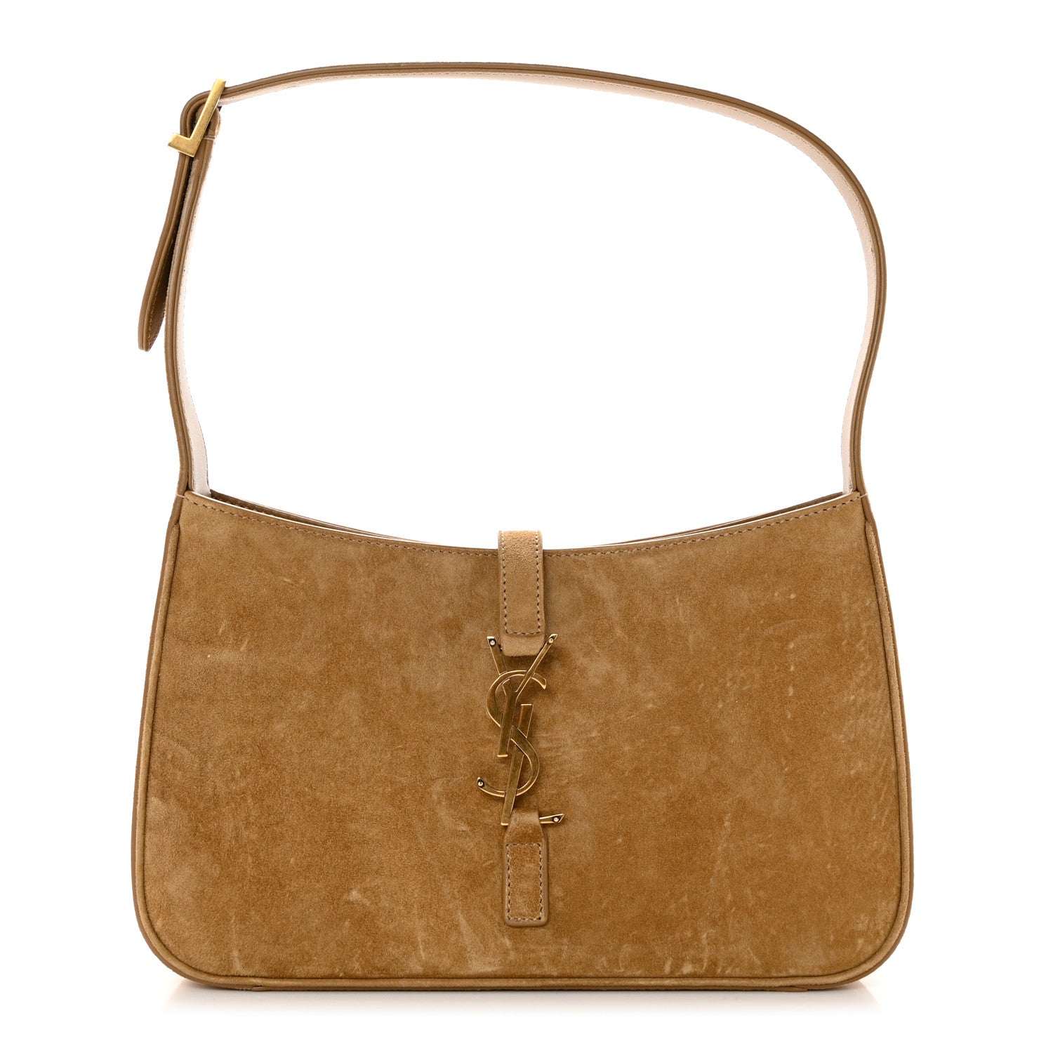 Saint Laurent Suede Calfskin Le 5 A 7 Hobo Beige 1 of 8