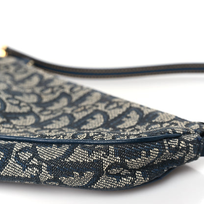Christian Dior Monogram Mini Saddle Pochette Navy 10 of 12