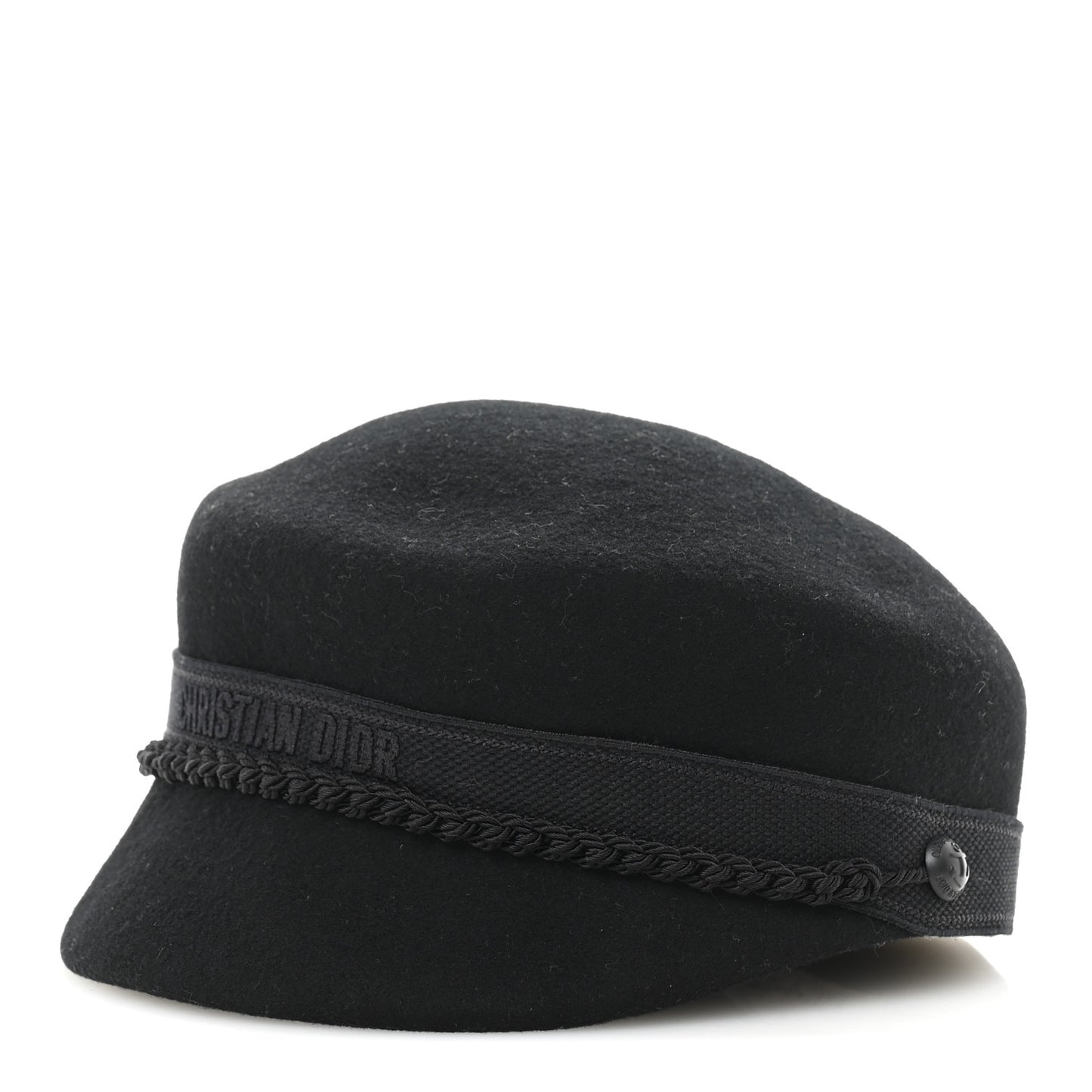 Wool Felt Cap 57 Black