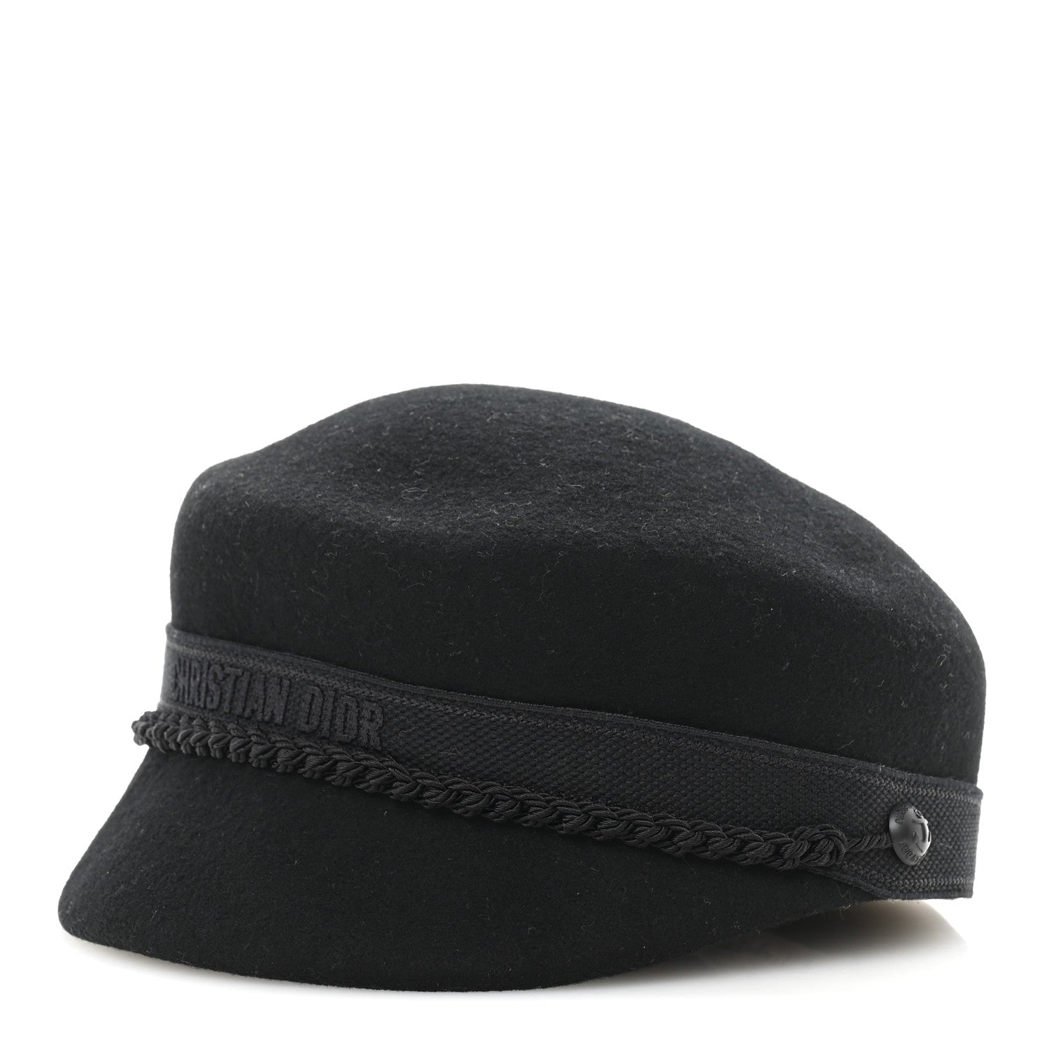 Christian Dior Wool Felt Cap 57 Black 1 of 9