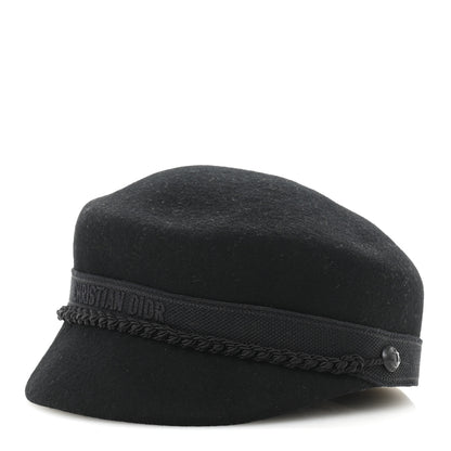 Christian Dior Wool Felt Cap 57 Black 1 of 9