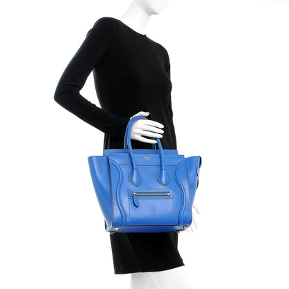Celine Palmelato Micro Luggage Electric Blue 2 of 7