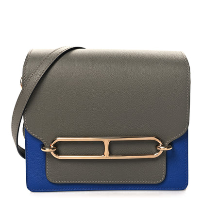 Hermes Evercolor Mini Sac Roulis Gris Meyer Bleu Royal 1 of 10