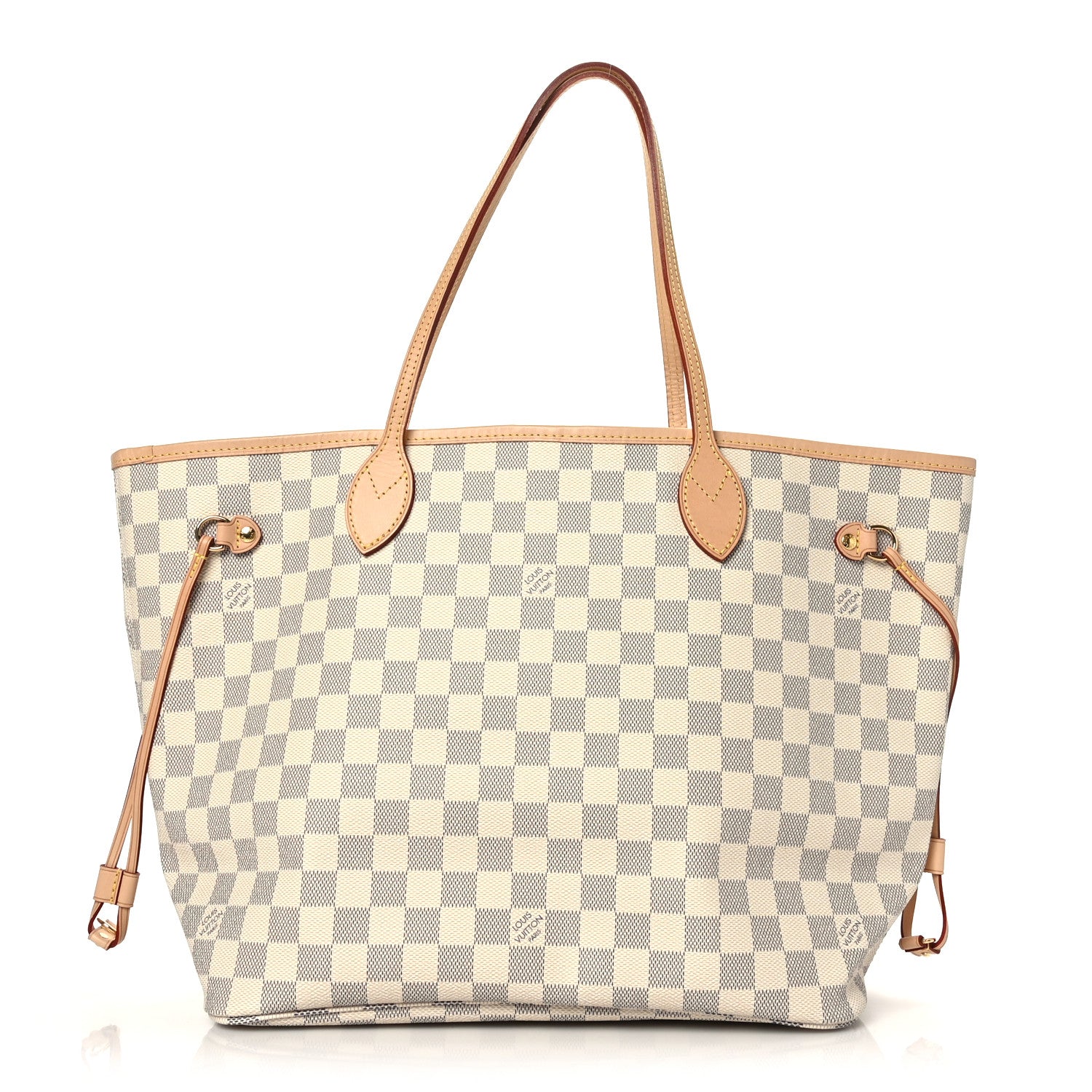 Louis Vuitton Damier Azur Neo Neverfull MM Rose Ballerine 1 of 8