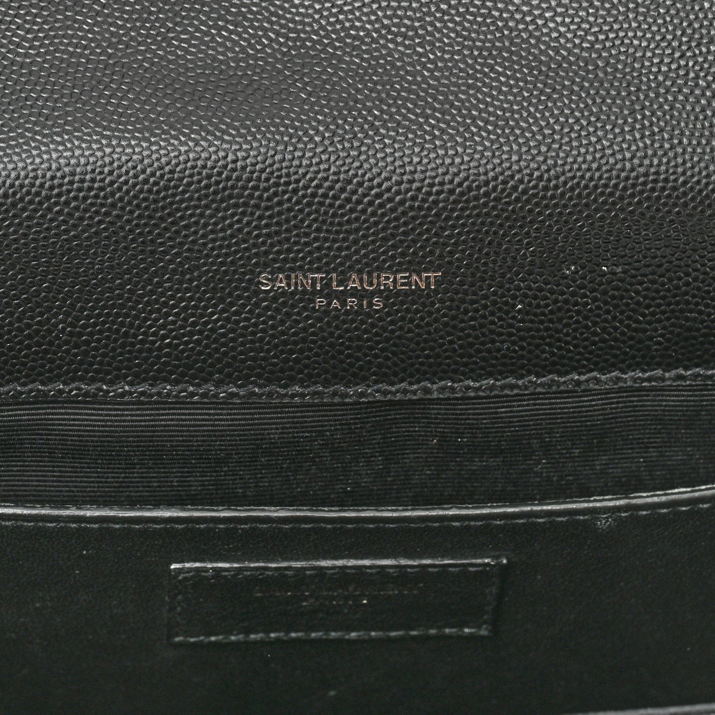 Grain De Poudre Textured Mixed Matelasse Triquilt Medium Monogram Satchel Black