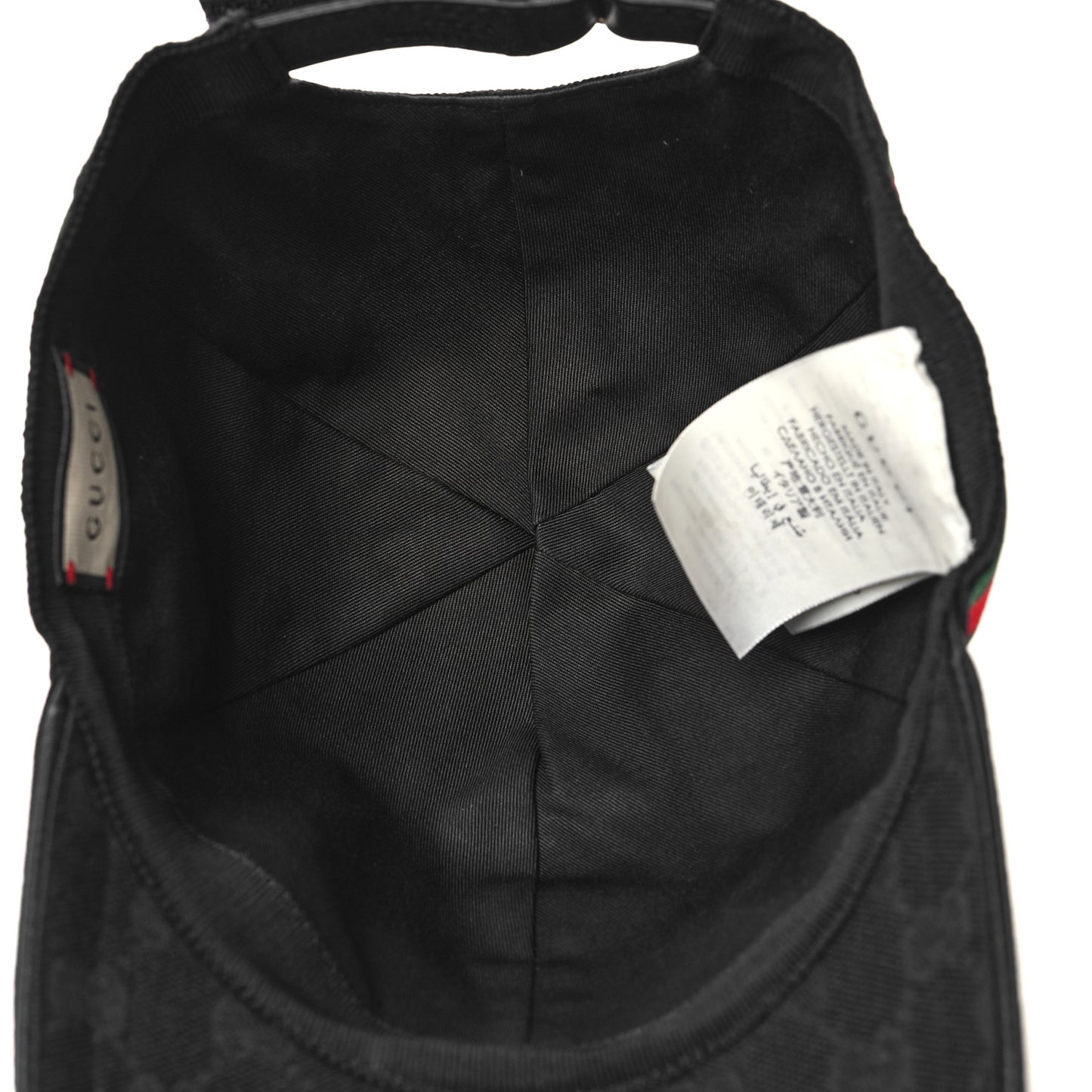 Monogram Web Baseball Hat S Black