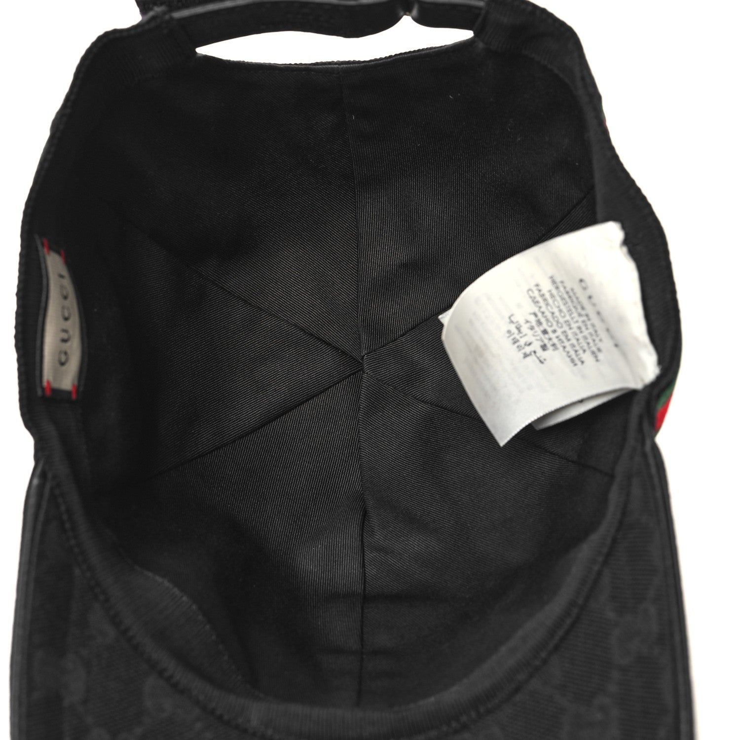 Gucci Monogram Web Baseball Hat S Black 7 of 10
