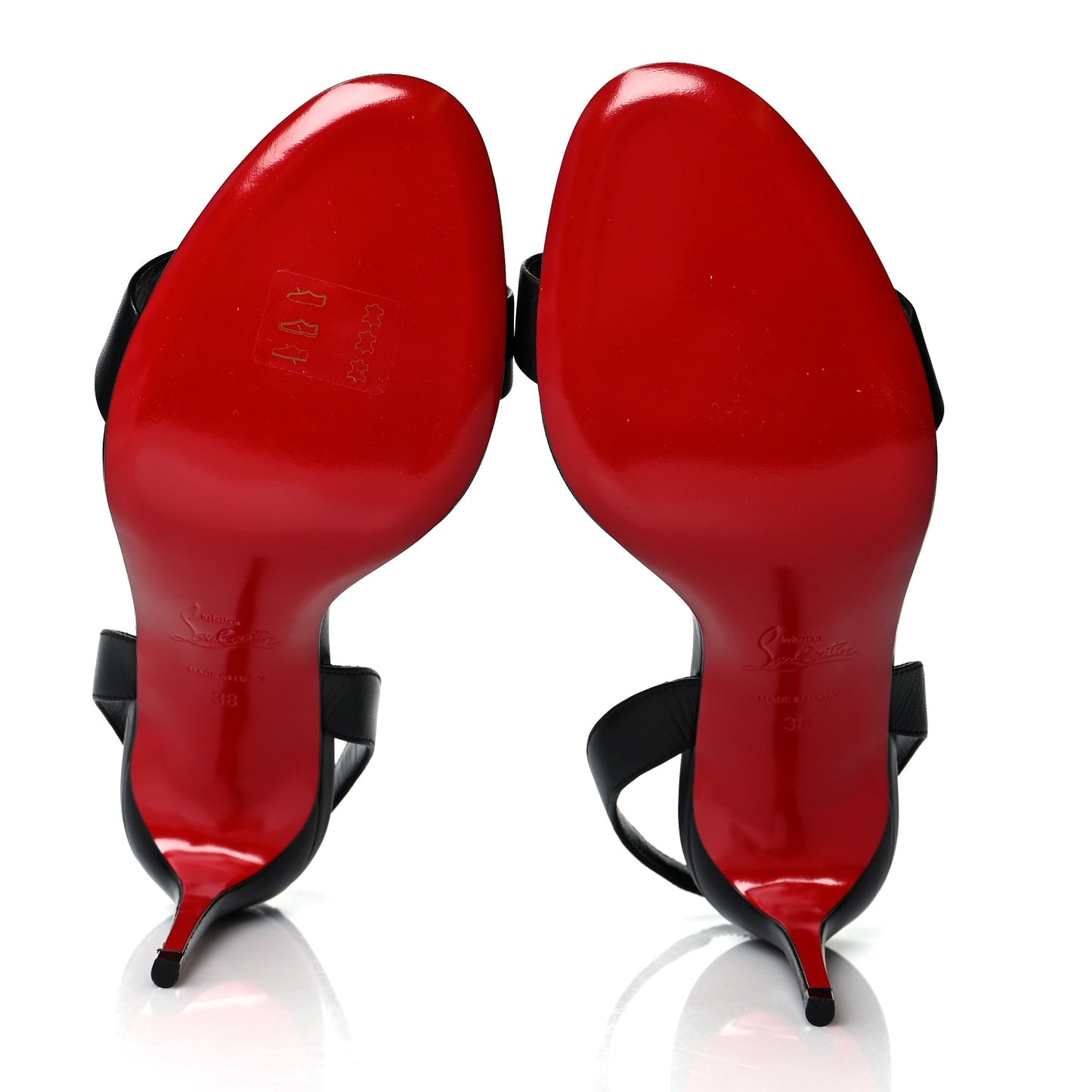 Calfskin O Marilyn 85 Slingback Sandals 38 Black