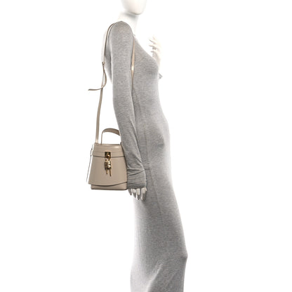 Givenchy Box Calfskin Shark Lock Bucket Bag Beige 2 of 9