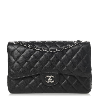 Chanel Caviar Quilted Jumbo Double Flap Black 1 of 14
